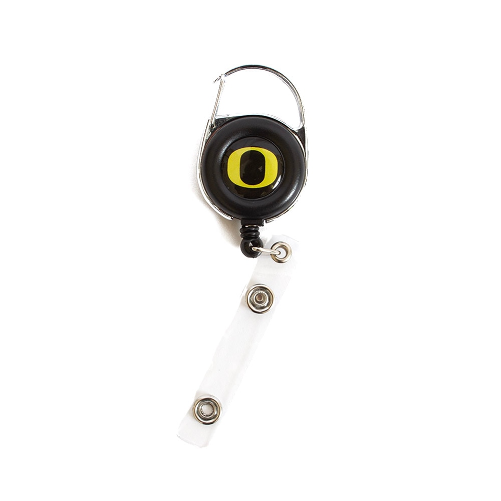 Classic Oregon O, Neil, Black, ID & Card Holders, Gifts, Carabiner, Badge, Reel, 960327